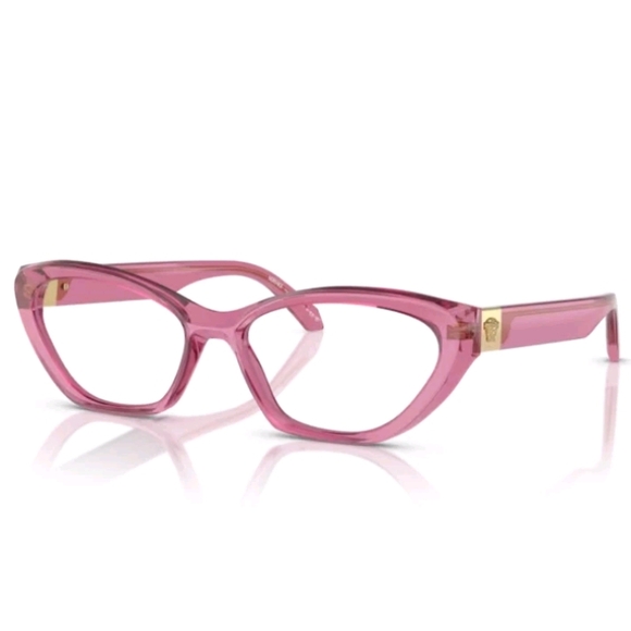 Classy Versace Pink Cat-Eye Glasses - Picture 1 of 4
